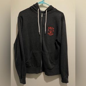 OBEY Zip Up Sweatshirt